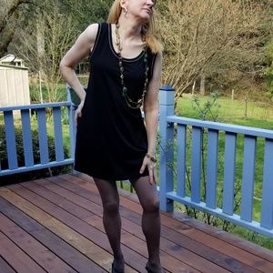 JONES NEW YORK black tank dress/pajama sz Lg